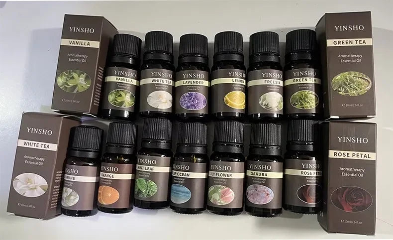 13 Flavors 10ml Essential Oils For Aroma Diffuser Air Humidifier Home Water-soluble DIY Versatile Deodorizing Spray Refresher