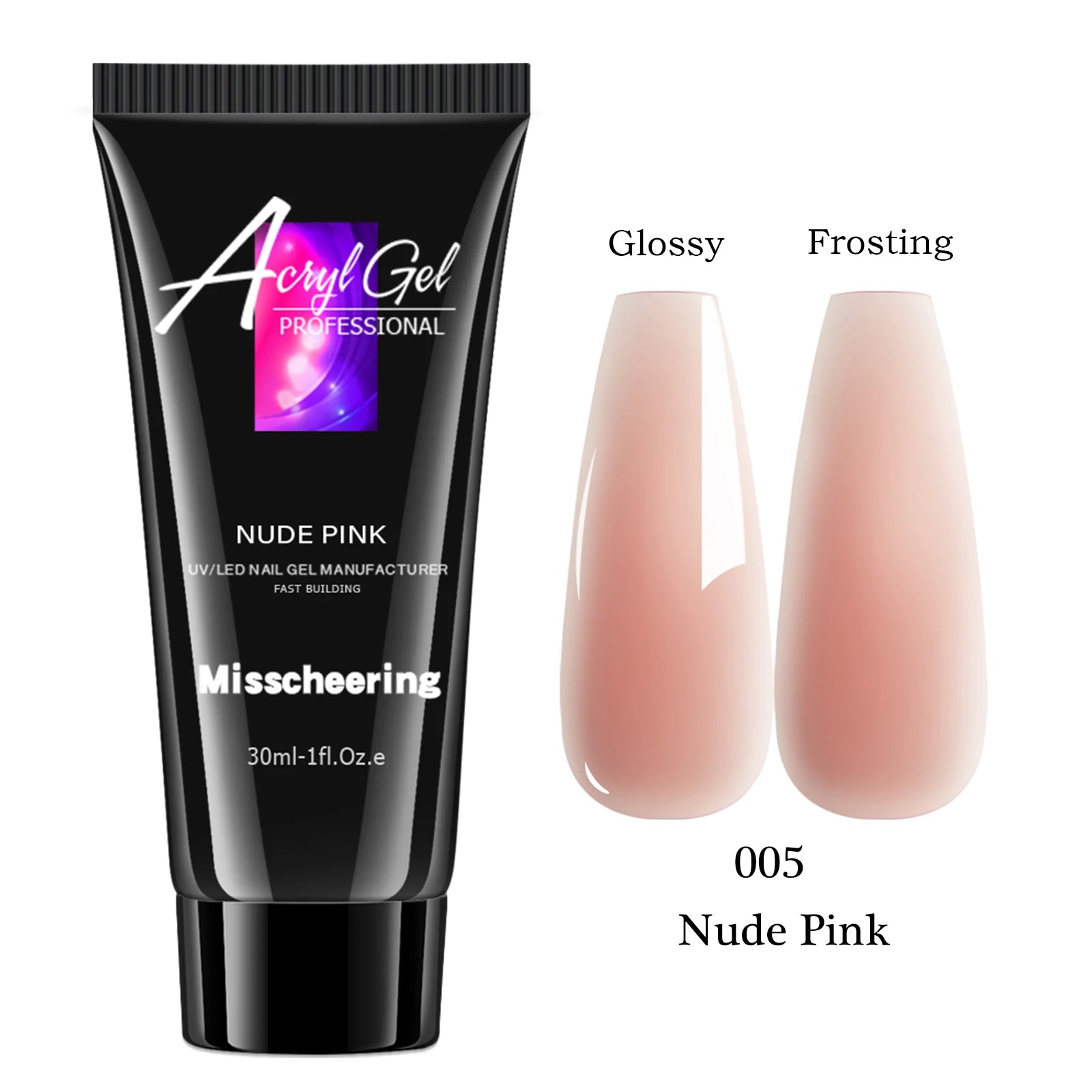 30ml Solid Color Nail Extension Gel Nail Build Poly  Acrylic Gel Uv Led Quick Extension Of Crystal Model Painless Crystal Glue