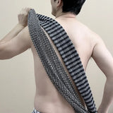 Ultra-Long Exfoliating Back Towel with Silver Ions, Antibacterial, Multifunctional for Shower, Bath, Abundant Foam
