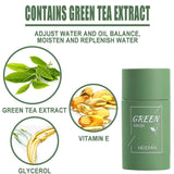 Original Facial Remove Blackhead Green Tea Solid Mask Treat Acne Blemish Black Dots Clean Stick Cream Shrink Pores Skin Care  ﻿