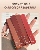 TX010 Thin Tube Matte Lipstick Waterproof Sweatproof Long-Lasting Makeup Resistant Dual Use on Lips And Cheeks