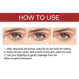 Retinol Eye Cream Stick Anti Aging Fade Dark Circles Under the Eyes Remove Eye Bags Moisturizing Firming Skin Eyes Care