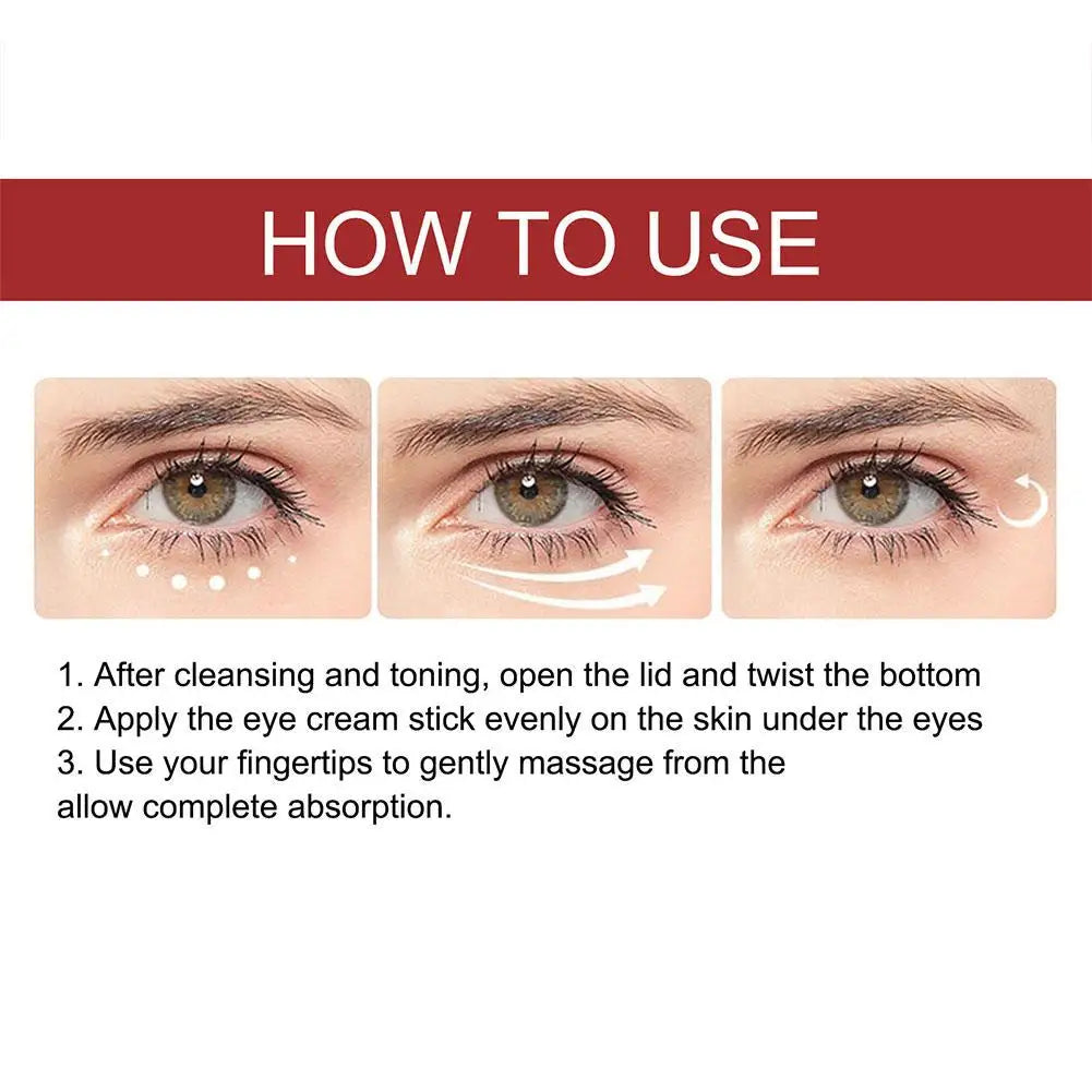 Retinol Eye Cream Stick Anti Aging Fade Dark Circles Under the Eyes Remove Eye Bags Moisturizing Firming Skin Eyes Care