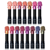 Diamond Pink Lipstick Metallic Glitter Lipstick Waterproof Shiny Pearlescent Dark Blue Red Matte Lip Gloss Halloween Lips Makeup