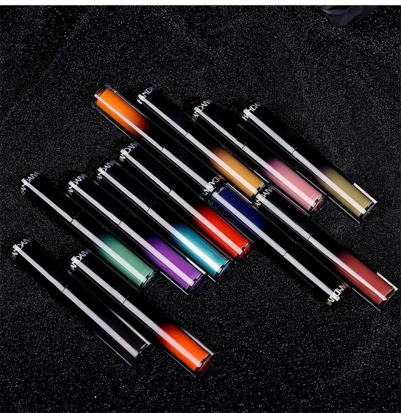 12 Color Halloween Dark Lip Gloss Matte Colorful Non Fade Liquid Lipstick Kit Waterproof Lasting Black Red Blue Velvet Lipsticks