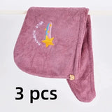 Quickly Dry Hair Hat Towels Super Absorbent Soft Bathroom Women Head Towels Cute Hair Towel Hair Dry Wrap Bonnets