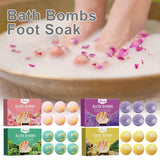 Bubble Bath Ball Flowers Scent Body Bathing Cleaning Relaxing Natural Herbal Essential Oil Anti Dry Cracking Foot Spa