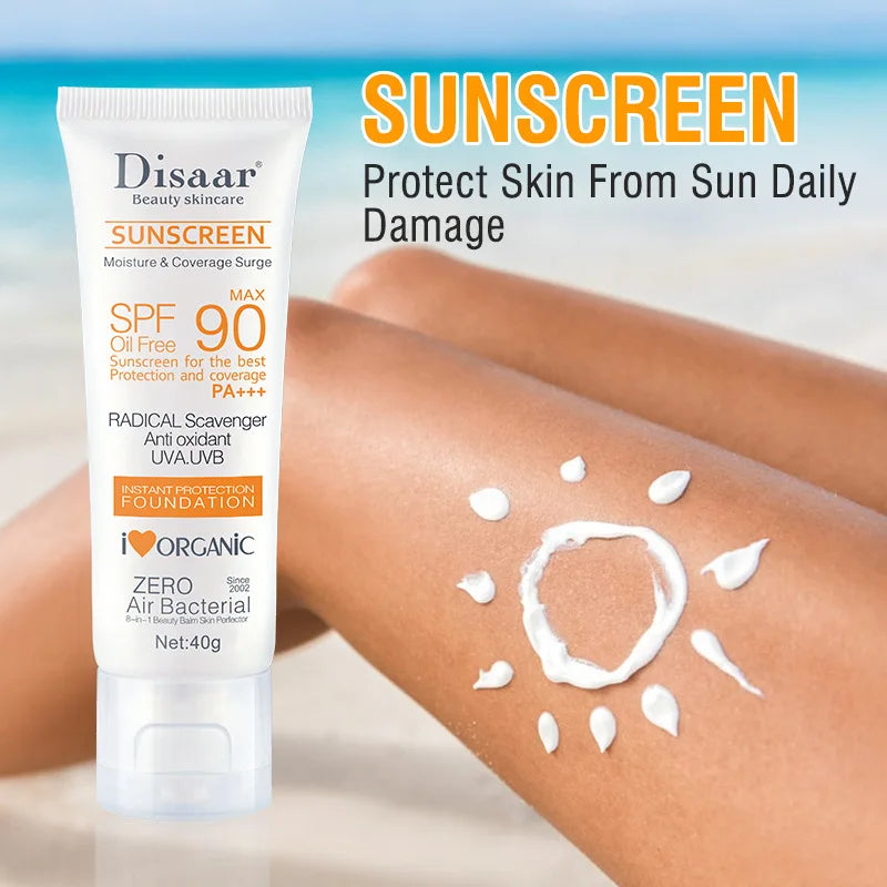 Disaar Facial Sunscreen Cream SPF 90 Body Protector Solar Lotion Original Facial Body Moisturizing UV Protection Sun Sunblock