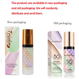 Face Makeup Primer Tri-color Cream Contour Color Isolation Waterproof Makeup Foundation Natural Makeup Base Cream 40g