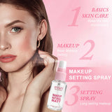 1/2pcs Star Flash Quicksand Makeup Setting Spray,Long-Lasting Makeup Fixer,Matte& Dewy Finish,Oil Control & Hydrating Waterproof