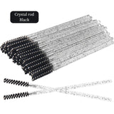 50pcs Disposable Eyelash Brush Crystal Eyebrow Comb Eyelashes Lifting Mascara Wand Micro Brushes Lash Extension Makeup Tools