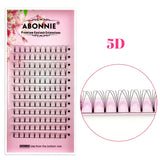 ABONNIE Premade Volume Fans Short Stem 3d/4d/5d/6d Russian  Eyelash Extension Mink Eyelash Extension All Size Lashes Tray