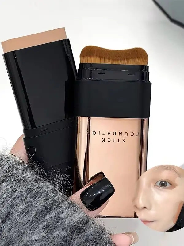 Eraser Foundation Rod Products, Velvet Moisturizing Light Concealer Liquid Foundation, Double Head Foundation Make-up With Brush