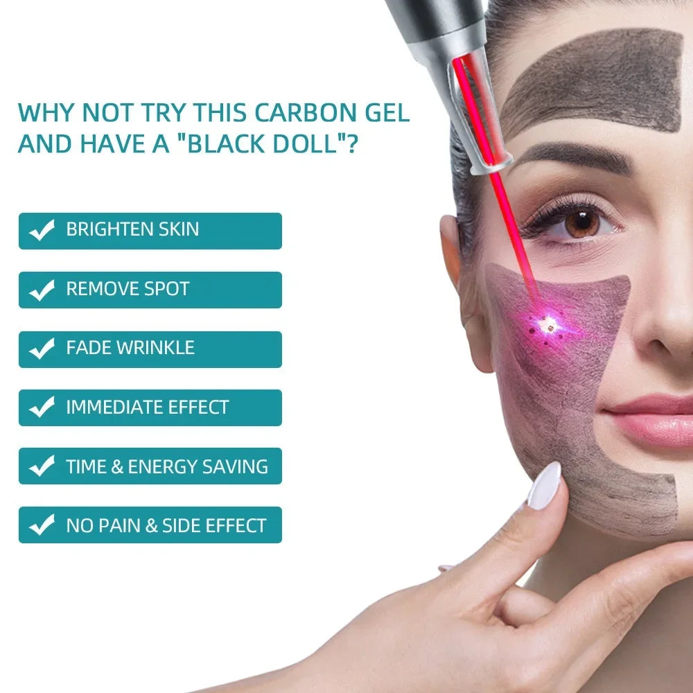 NEW Date Black Gel Mask For ND YAG Laser Skin Peeling Carbon Cream Whitening Peel Deep Cleaning Facial Rejuvenation Moisturizing