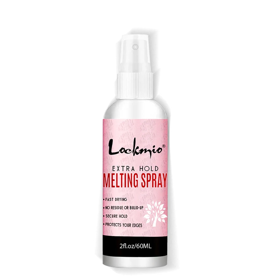 LOCKMIO 60ml Melting Spray Long Lasting Fast Drying Secure Hold Invisible Safety Ingredients Protect Scalp Skin Wig  Lace Front