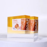 100g Honey Collagen Soap with Vitamin Niacinamide Facial Cleansing Soap Moisturizing Honey Face Wash Bar for Skin Care