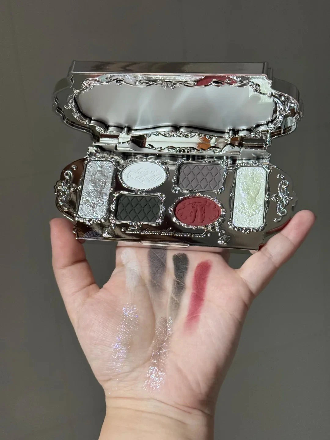 Flower Knows Swan Ballet 6 Color Eyeshadow Palette Matte Shimmer Pearl Glitter Waterproof Highly Pigmented Long Lasting Makeup