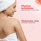 200g/7oz Himalayan Scrub Natural Exfoliating Salt & Body and Face Souffle Helps with Moist Cleansing and Exfoliation