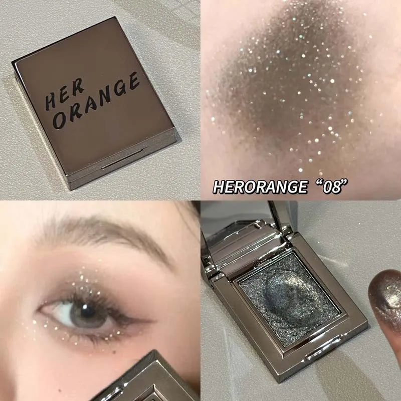 Metallic Glitter Pearlescent Eyeshadow Cream Chameleon Sparkling Mashed Potato EyeShadow Shimmer Brightening Highlighter