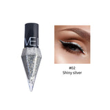 Diamond Sparkling Liquid Eyeliner Pearlescent Color Development Quick Dry Waterproof Not Easily Smudging Liquid Eyeliner