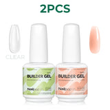Nailpop 7 IN 1 Nail Glue Gel 15ml Gellack UV Nails Builder Gel Apex & Extension Soak off Base Gel Top Coat  HEMA FREE