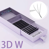 DIYDAY W-Shape Eyelash Extension 3d 4d 5d 6d 7d 8d W Lashes Natural Soft Premade Fan Bloom Effect Eye Lashes for Beauty Makeup
