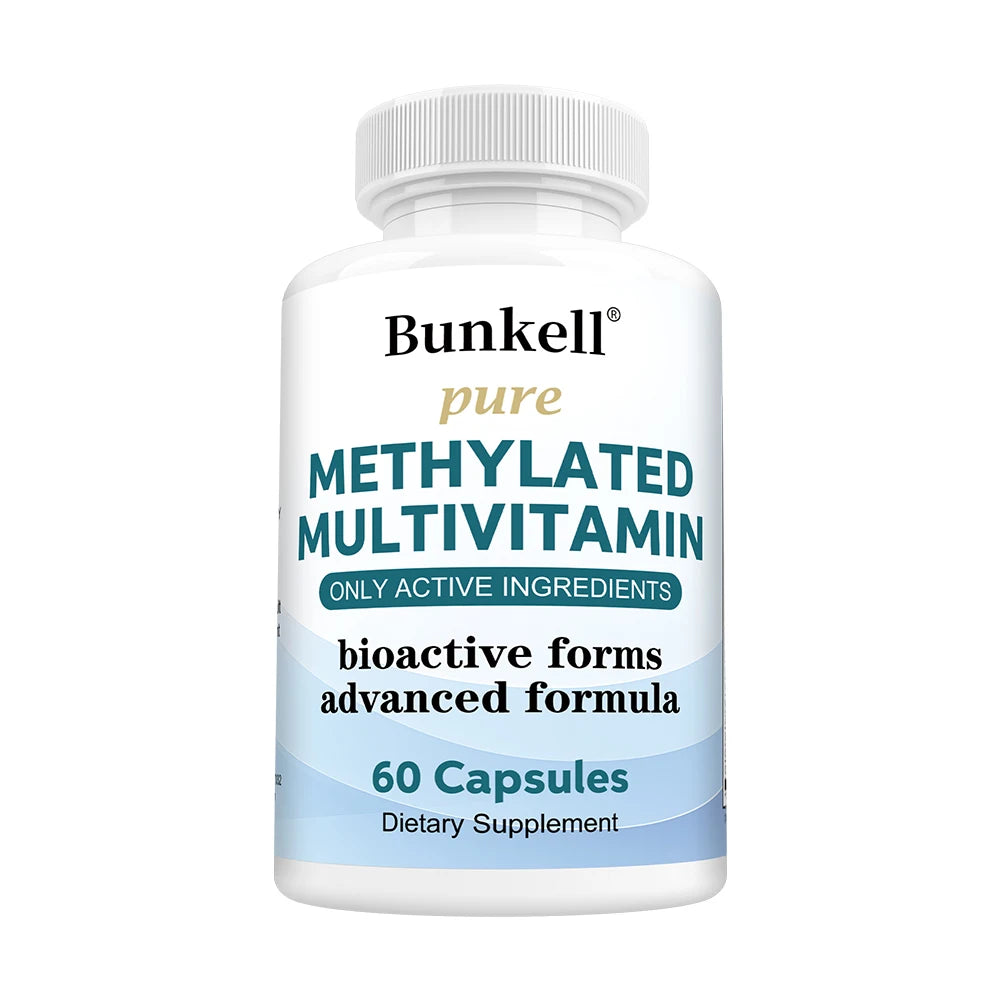 High-potency Methylated Multivitamin Supplement, with Vitamins C, D, B12 To Support Energy and Focus, and Maintain Heart Health