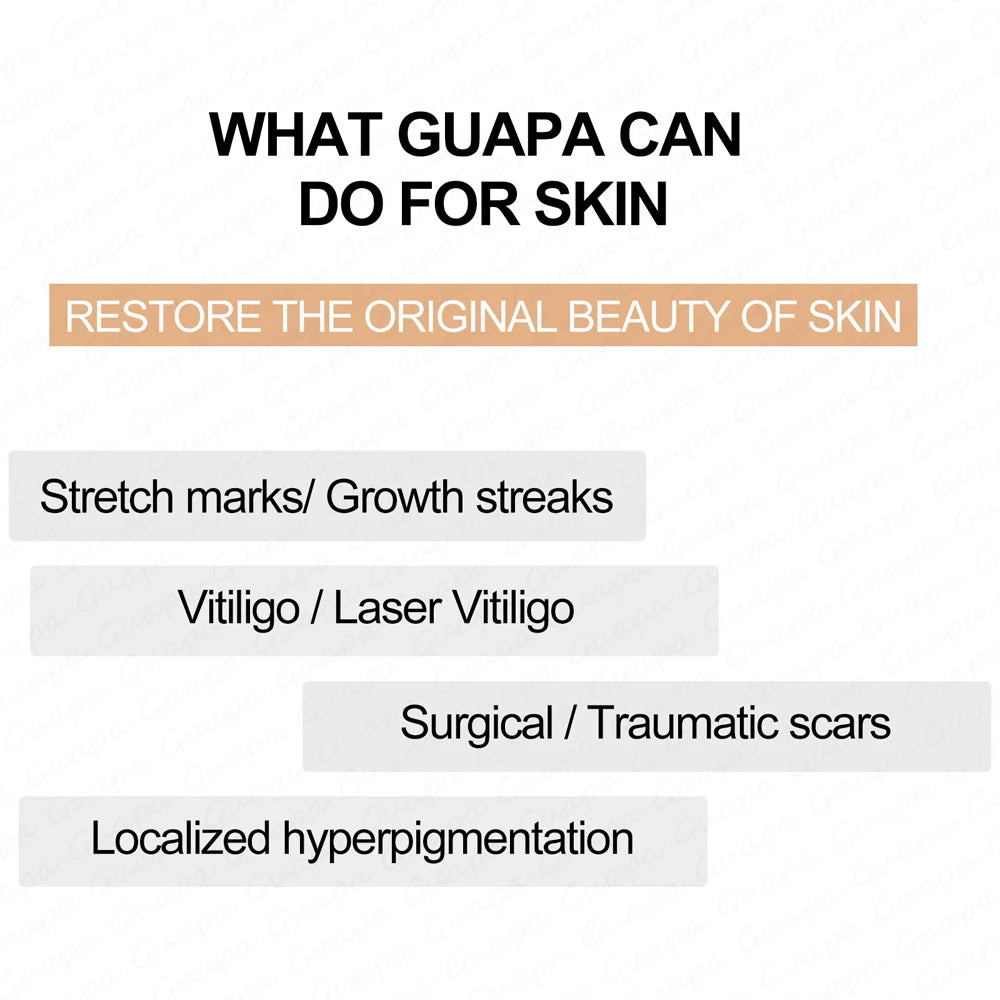 Guapa 10ml Permanent Makeup Ink Stretch Mark Camouflage Pigments Skin Tone Scar Camouflage Tattoo Ink for Restore Skin Tone