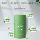 1/3PCS Green Tea Clay Stick For Face, Green Mask Stick Smear Acne Shrink Blackhead Green Tea Extract Facial Mask Pore Cleansing