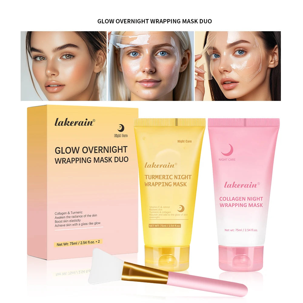 Deep Collagen Mask Korean Peel Off Mask Face Anti Wrinkle Lifting Skin Care Masks Bio Pack Night Wrapping Woman Skin Care