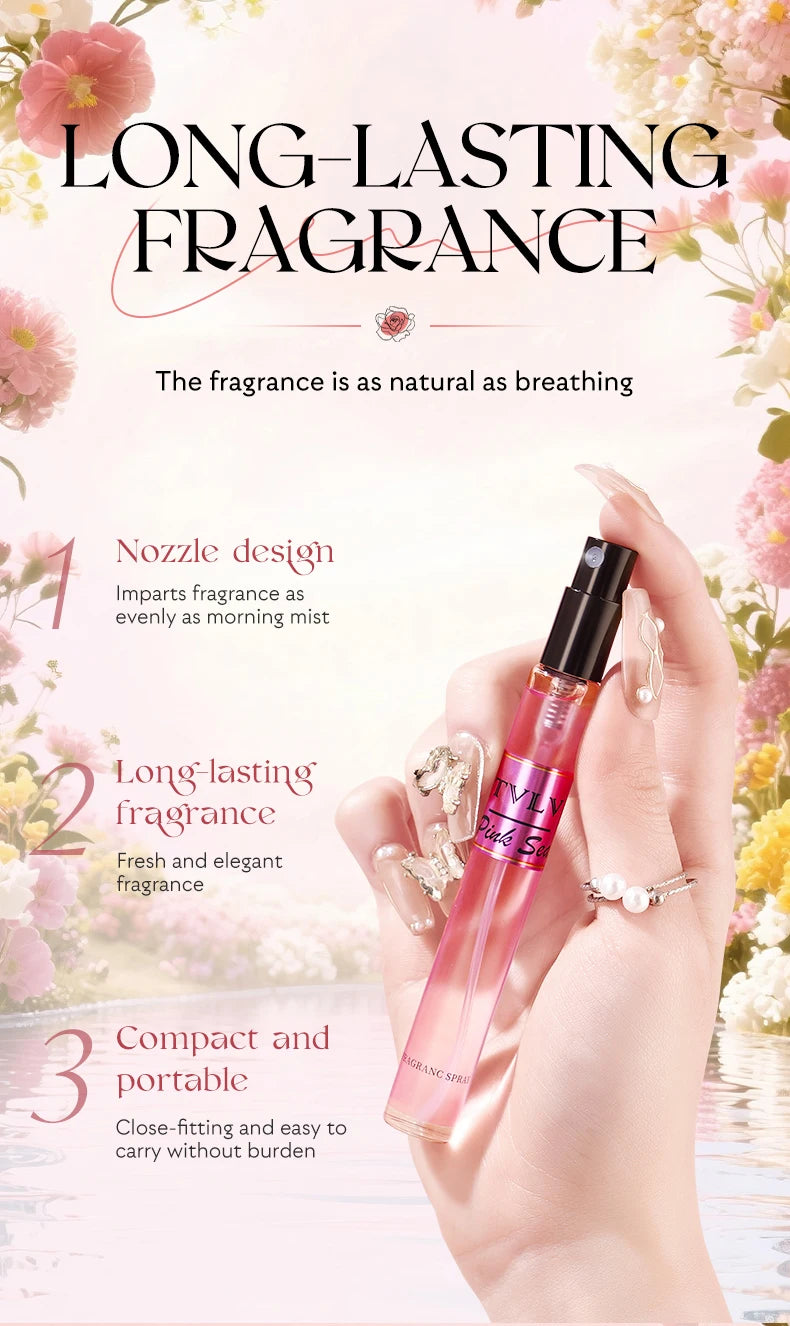 Alcohol-Free Women's Fragrance Gift Set 5Pcs Long-Lasting Fresh Scent Body Spray