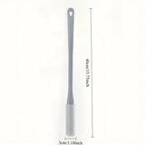 Ergonomic Long Handle Foot Scrub Brush, Soft Silicone Toe Cleaner, Exfoliating Foot Massage Bath Brush