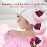 Bath Set Moisturizing Peeling Skin Care Bath Ball with Essential Oils And Bath Salts Handmade Bubble Ball Gift for Relaxing