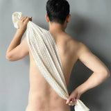 Ultra-Long Exfoliating Back Towel with Silver Ions, Antibacterial, Multifunctional for Shower, Bath, Abundant Foam