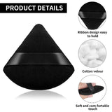 10-100pcs Triangle Mini Velvet Powder Puff Foundation Face Concealer Applicator Cosmetic Finger Sponge Puff Beauty Makeup Tools