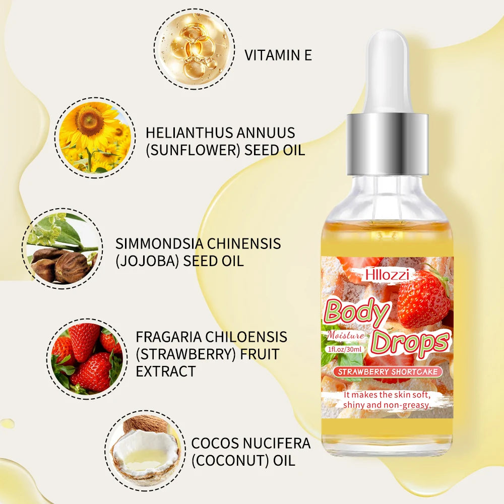 Body Glaze & Body Oil Combination Various flavors Non-greasy Hydrating and moisturizing Body Lotion Massag