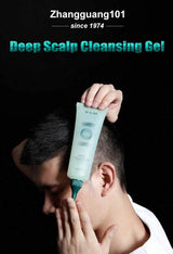 Zhangguang 101 Scalp Cleansing Gel Shampoo, Deep Hair Follicle Cleansing Liquid, Exfoliating, Oil Control, and Itching Relief Mi