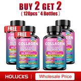 High Strength Collagen Complex, with Biotin, Hyaluronic Acid, Antioxidant, for Firm Skin, Strong Joints, Bone, Hair and Nails