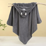 Soft Bath Towel for Baby Absorbent Towel Newborn Swaddle Wrap Baby Blankets for Girls Boys Thick Hooded Bath Towel Cloak lj