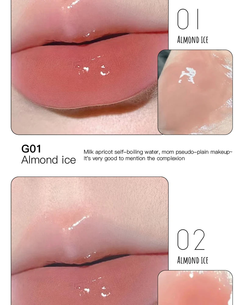 HERORANGE Mirror-like Lip Gloss, Long-Lasting Moisturizing Lip Gloss, Suitable for All Skin, Valentine's Day Gift, Birthday Gift