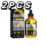 Biotin Hair Oil Collagen Scalp Serum Strengthening Treatment Natural Rosemary Ginseng Extract Thicker Volume Care For All Types