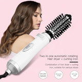 3 in 1 Round Rotating Volumizer Styler Rotating Hair Brush Automatic Rotating Styler Ionic Hair Brush hot air Dryer