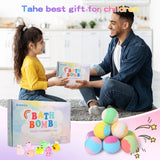 15Pack/24Pack Bath Bombs for Kids with Surprise Inside, Natural Organic Kids Bubble Bath Fizzy for Girls Boys