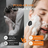 Exfoliating Silicone Brush Cleanser No Slip Handle Body Scrubber Cleans and Massages Skin Bathroom Accessories Bath Brush