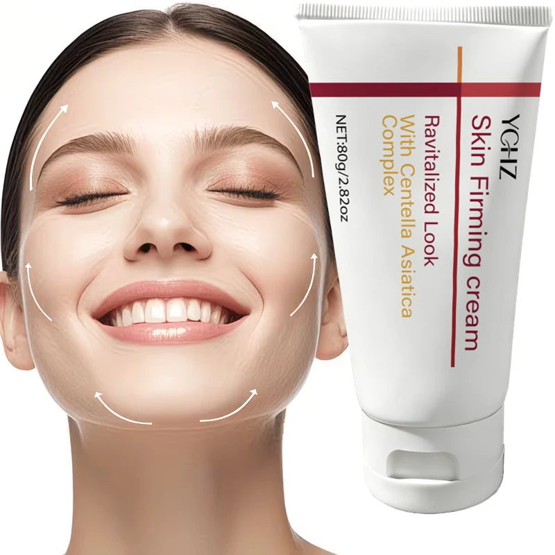 Ychz Korean Anti-Aging Moisturizing Cream, Containing Centella Asiatica, Reduces Wrinkles, Tightens Skin, Deeply Hydrates, and Absorbs Quickly, 80g