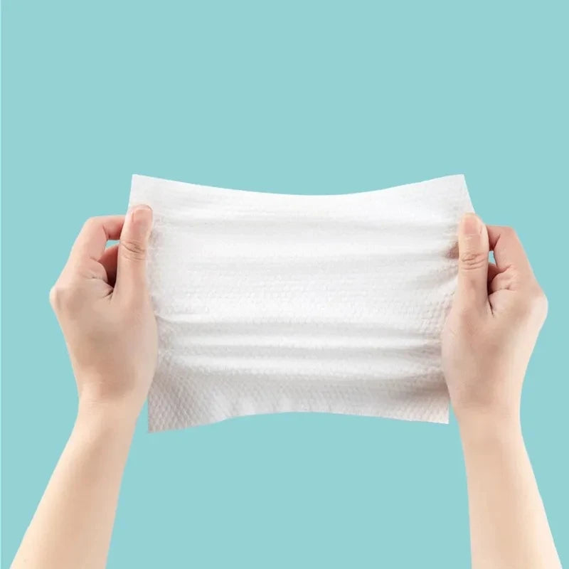 100/300PCS Disposable Thick 100% Cotton Face Towel Make Up Soft Removing Wipes Dry Cleanser Towelettes For Skin Care