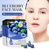 10Pcs Fruits Facial Masks for Face Skincare Moisturizing Brightening Hydrating Firmingface Mask Beauty Face Skin Care Products