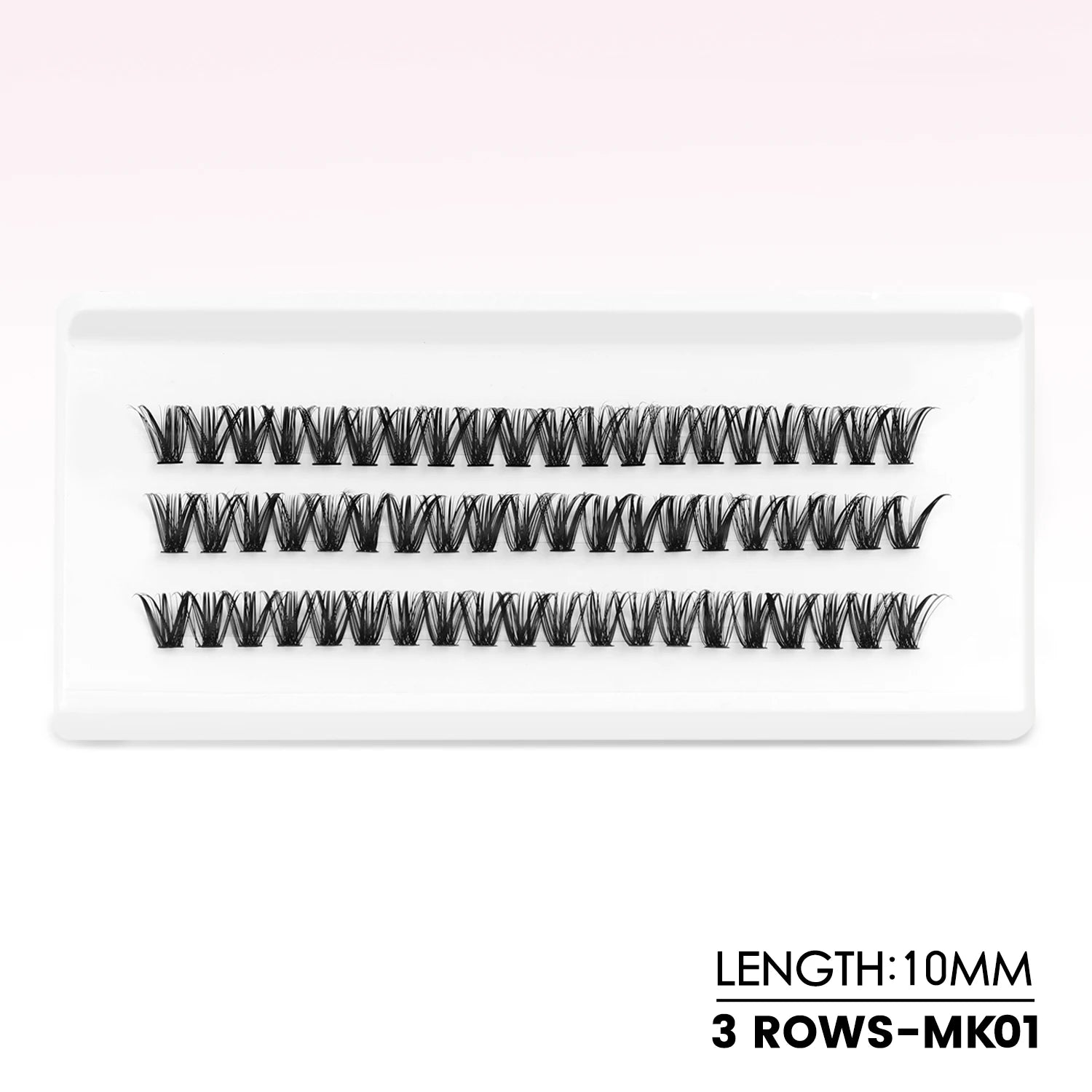 WOSHEER Manga Lash Clusters Kit Cat Lashes with Lash Bond & Seal Cluster Eyelash Extensions Mixed Tray Eyelash Clusters Kit
