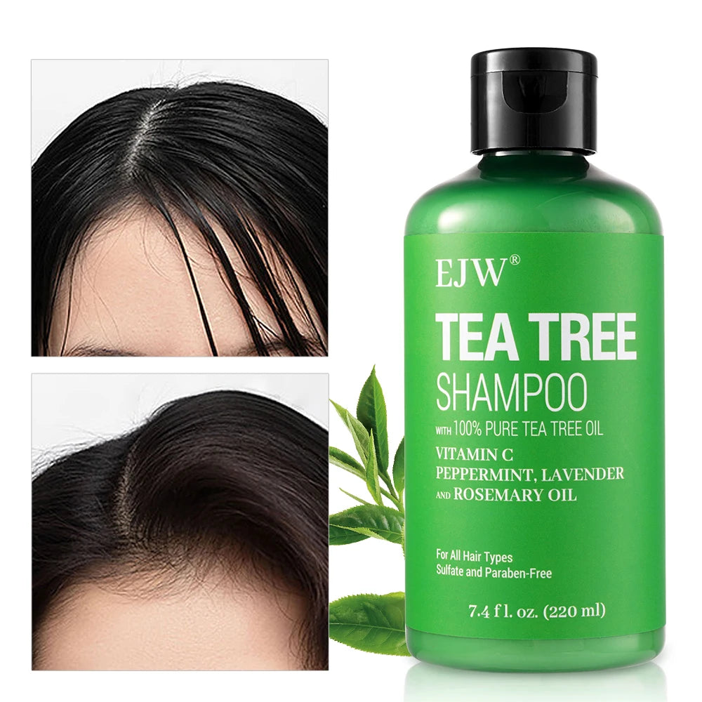 Tea Tree Shampoo Soothes Dry Scalp Controls Oil Moisturizes Hair Restores Natural Shine Sulfate Paraben Free For All Hair Types