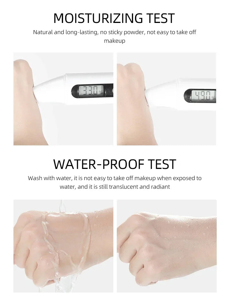 Air Cushion CC Cream Moisturizing Foundation Concealer Long Lasting Waterproof Brighten BB Cream Isolation Base Makeup Cosmetics